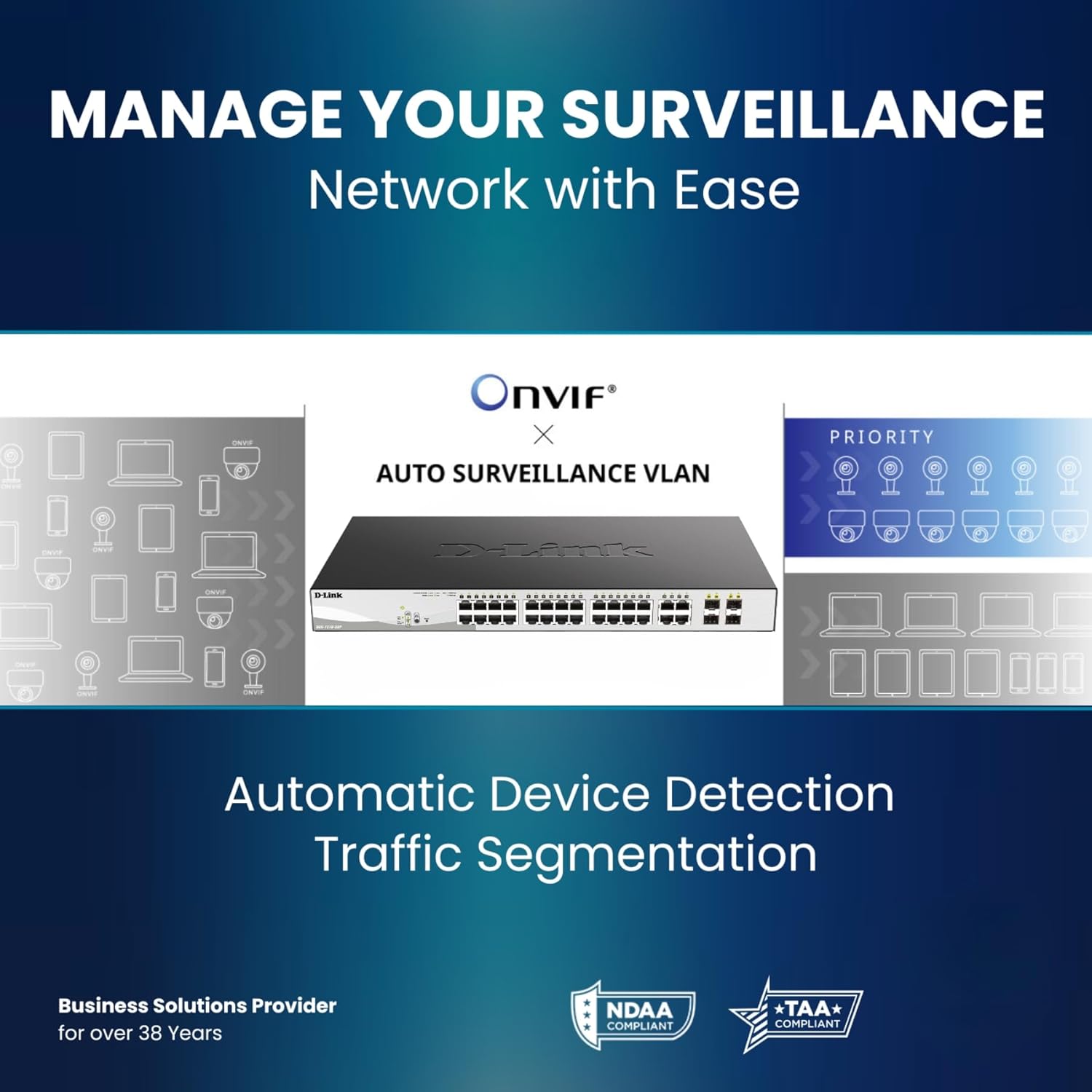 D-Link DGS-1210 Series Gigabit Smart Managed PoE+ Switches