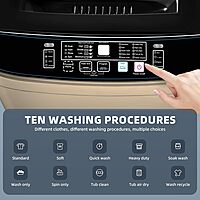 Lavadora completamente automática, 17.7 libras Lavadora completamente automática, 17.7 libras