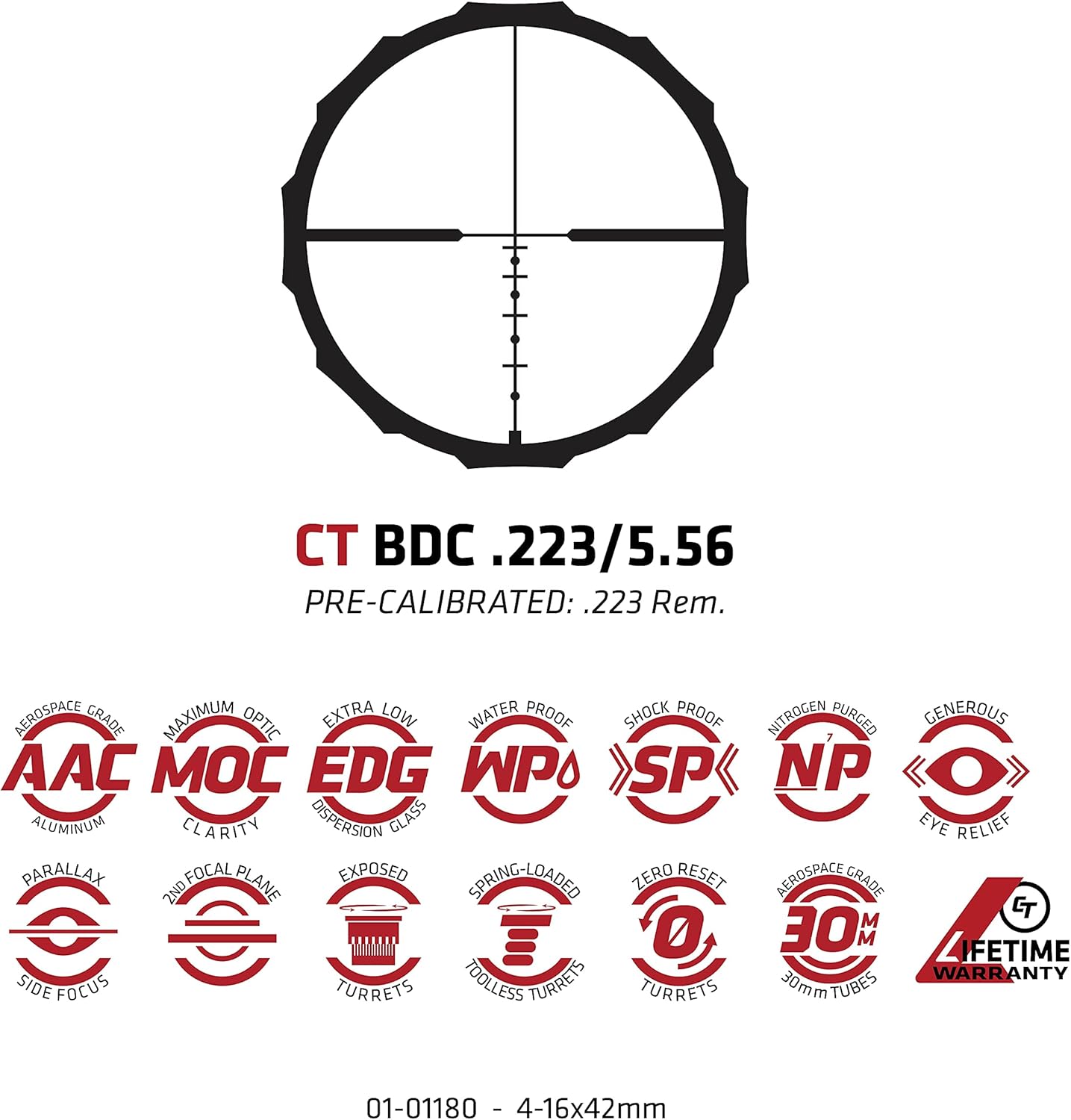 Crimson Trace Hardline Riflescope for Hunting, Shooting and Tactical Use