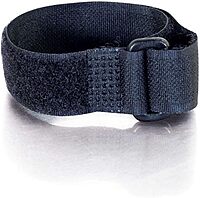 C2G 29854 11 Inch Hook-and-Loop Cable Management Wrap Multipack (12 Pack) TAA Complaint, Black - TAA Compliant