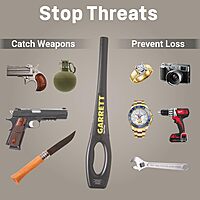 Garrett SuperWand Metal Detector for Adults, Professional, Made in The USA, Security Wand, Scans All Metals