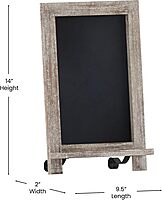 FLASH FURNITURE Canterbury Tabletop Magnetic Chalkboard Sign