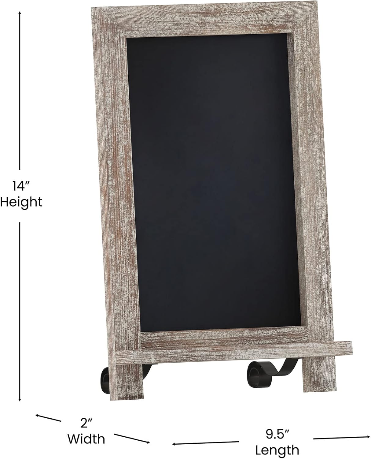 FLASH FURNITURE Canterbury Tabletop Magnetic Chalkboard Sign