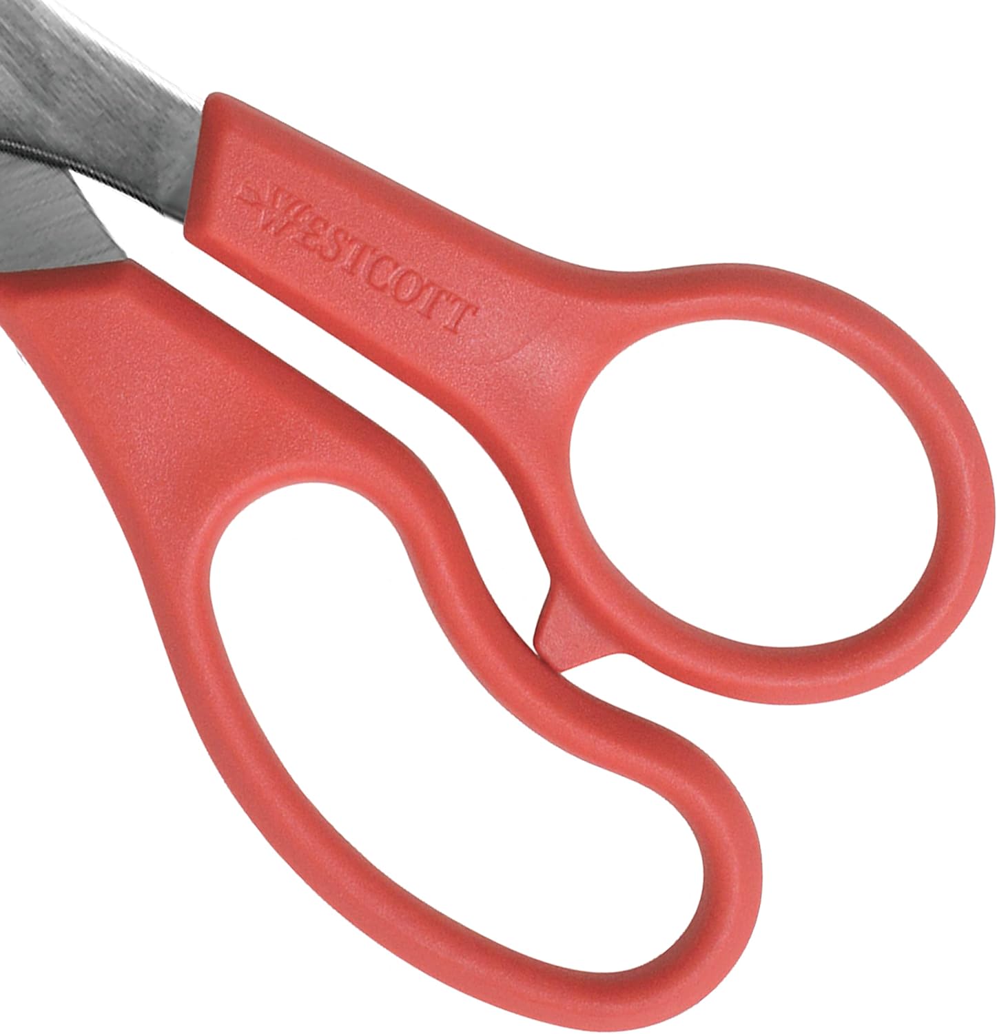 Westcott 8" All Purpose Value Stainless Steel Straight Scissors, Red Red, 1-Pack