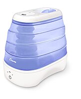 Crane Collapsible Cool Mist Humidifier for Bedroom and Office, 1 Gallon Portable Humidifier for Travel and Easy Storage