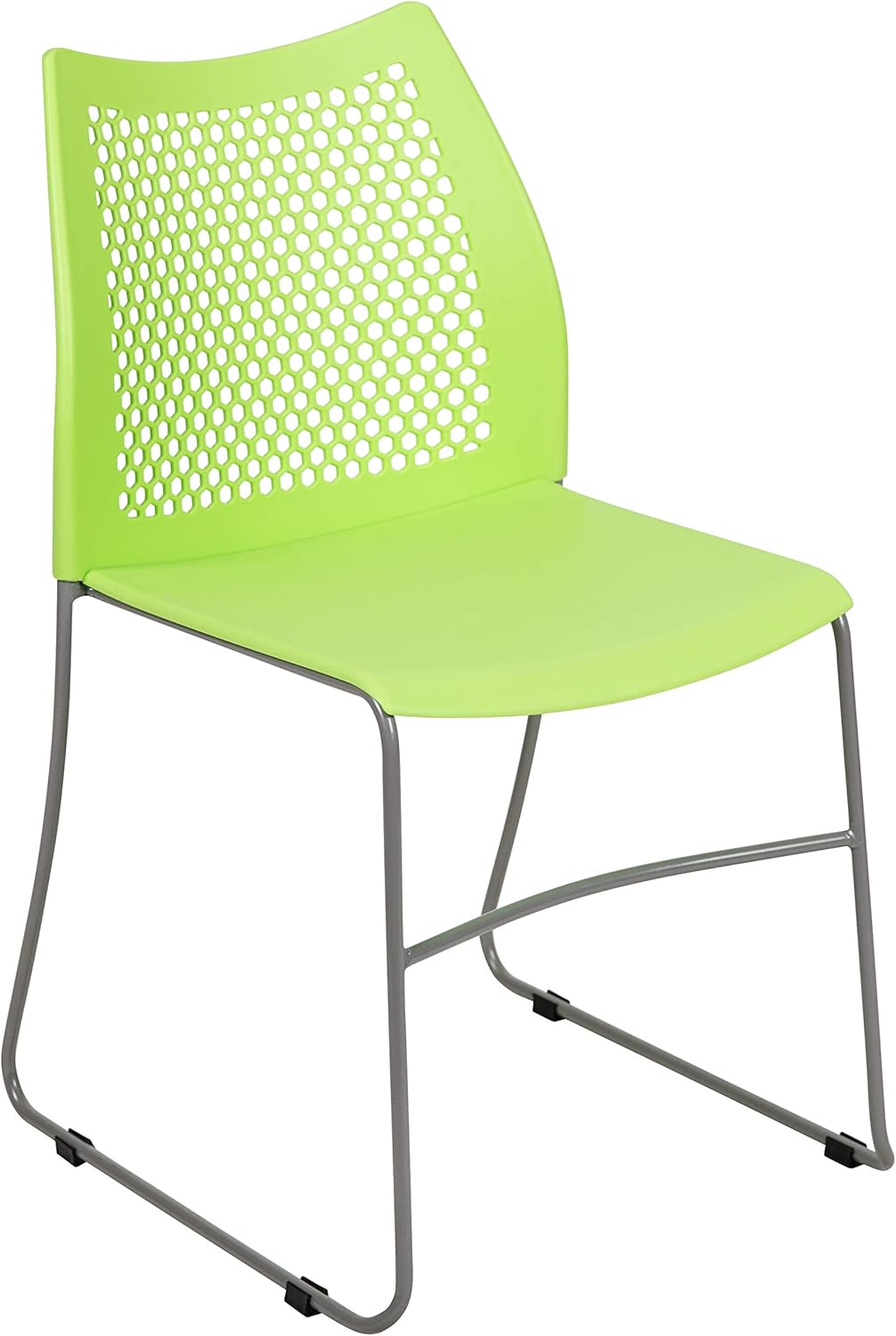 Flash Furniture HERCULES Series 661 lb Capacity Stack Chair with Air-Vent Back and Sled Base