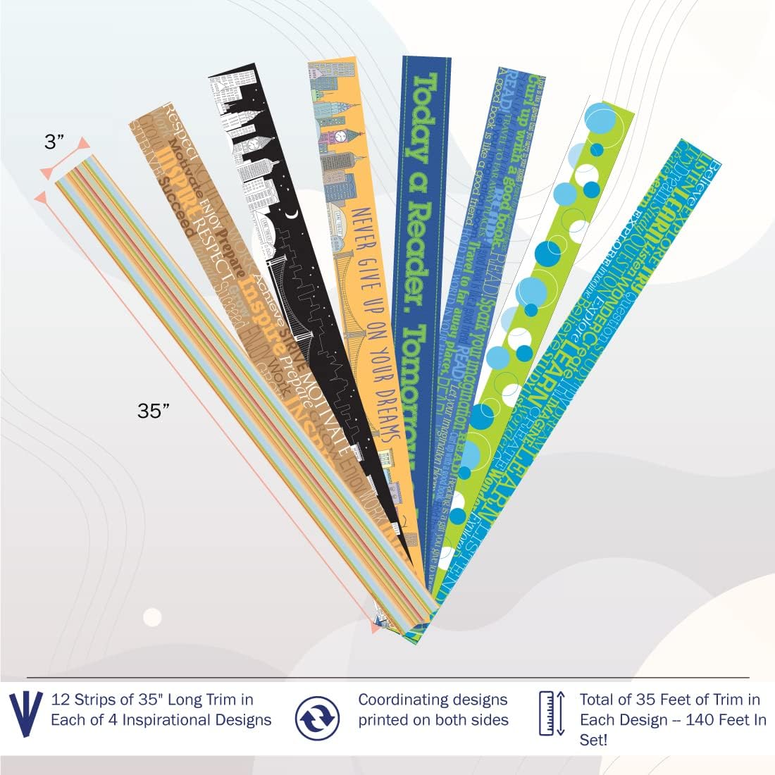 BARKER CREEK Double-Sided Bulletin Board Borders