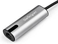 StarTech.com 2.5GbE USB C to Ethernet Adapter NBASE-T NIC - USB 3.0 Type C 2.5/1 Gigabit/100 Mbps Multi Speed Network/USB 3.1 Laptop to RJ45/LAN Thunderbolt 3 Compatible/MacBook Pro Surface (US2GC30)