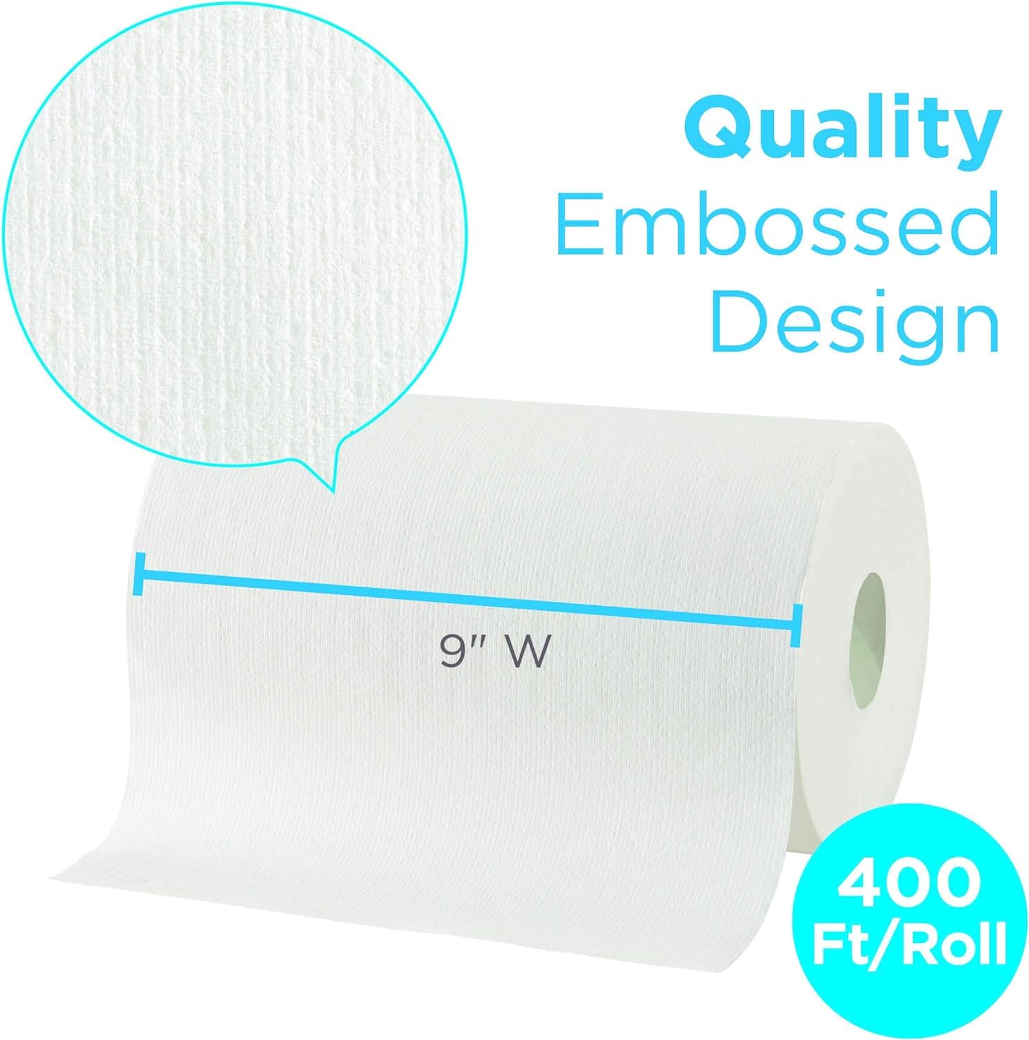 Pacific Blue Ultra 9” Paper Towel Roll (Previously Branded SofPull) by GP PRO (Georgia-Pacific), White, 26610, 400 Feet Roll