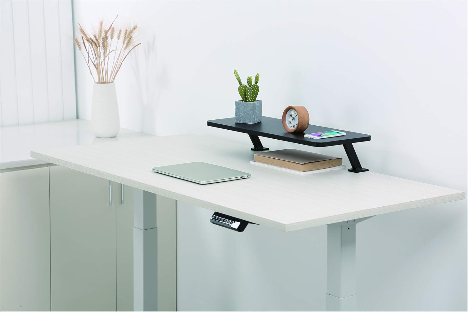 StarTech.com Monitor Riser Stand - Clamp-on Monitor Shelf for Desk - Extra Wide 25.6" (65 cm) for up to 34" Monitors