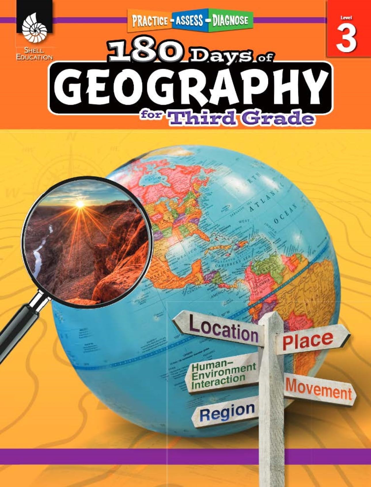 180 Days™: Social Studies, Geography for 3rd Grade Practice Workbook for Classroom and Home