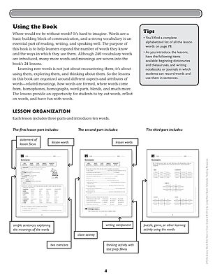 240 Vocabulary Words Kids Need to Know: Grade 6: 24 Ready-To-Reproduce Packets Inside!