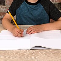 Mead Primary Journal, Half Page Ruled Creative Story Tablet, Grades K-2, 7 1/2" x 9 3/4", 100 Sheets