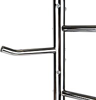 Mind Reader Freestanding Coat Rack, Multi-Hook Organizer for Office or Entryway, Metal, Silver