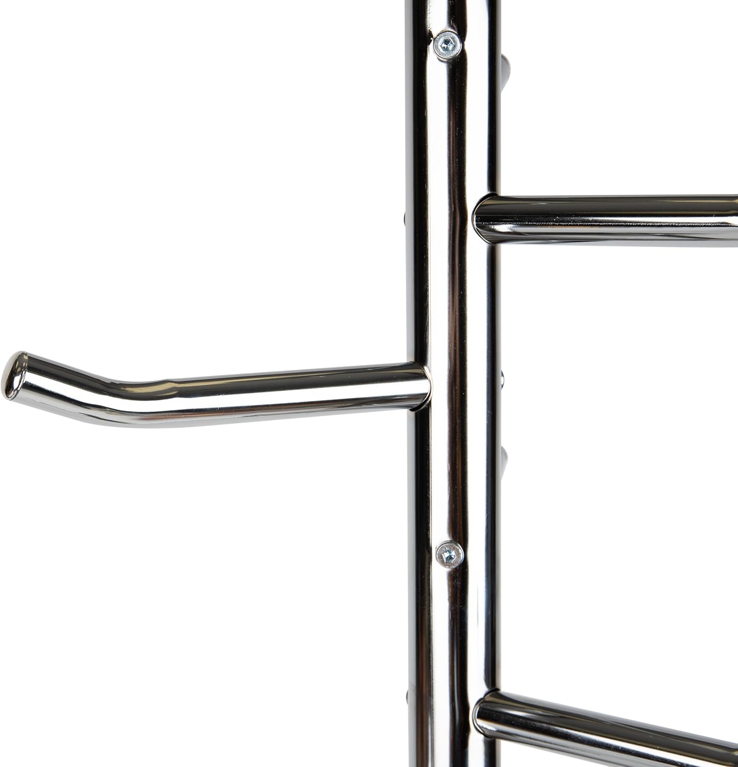 Mind Reader Freestanding Coat Rack, Multi-Hook Organizer for Office or Entryway, Metal, Silver