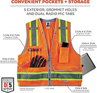 Ergodyne GloWear 8254HDZ Class 2 Heavy-Duty Surveyors Vest