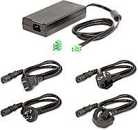 StarTech.com 160W Universal DC Power Adapter (24V/6.6A), 4ft(1.2m) 2-Wire Cord, 2/3-Pin Terminal Blocks, 100-240V AC/DC External Power Supply for Industrial USB Hubs, NA/UK/EU/ANZ (160W-POWER-ADAPTER)