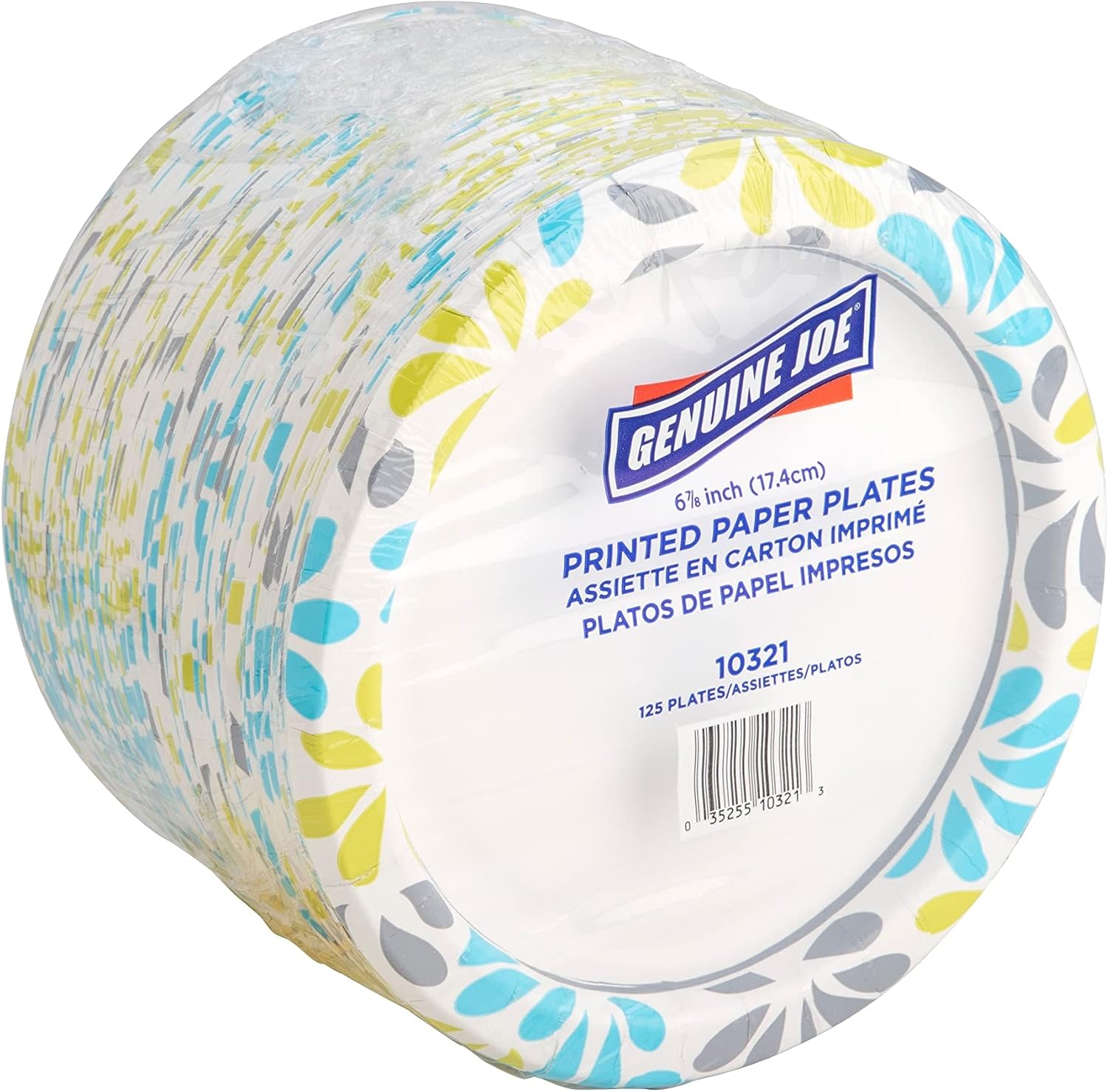 Genuine Joe Printed Disposable Paper Plates