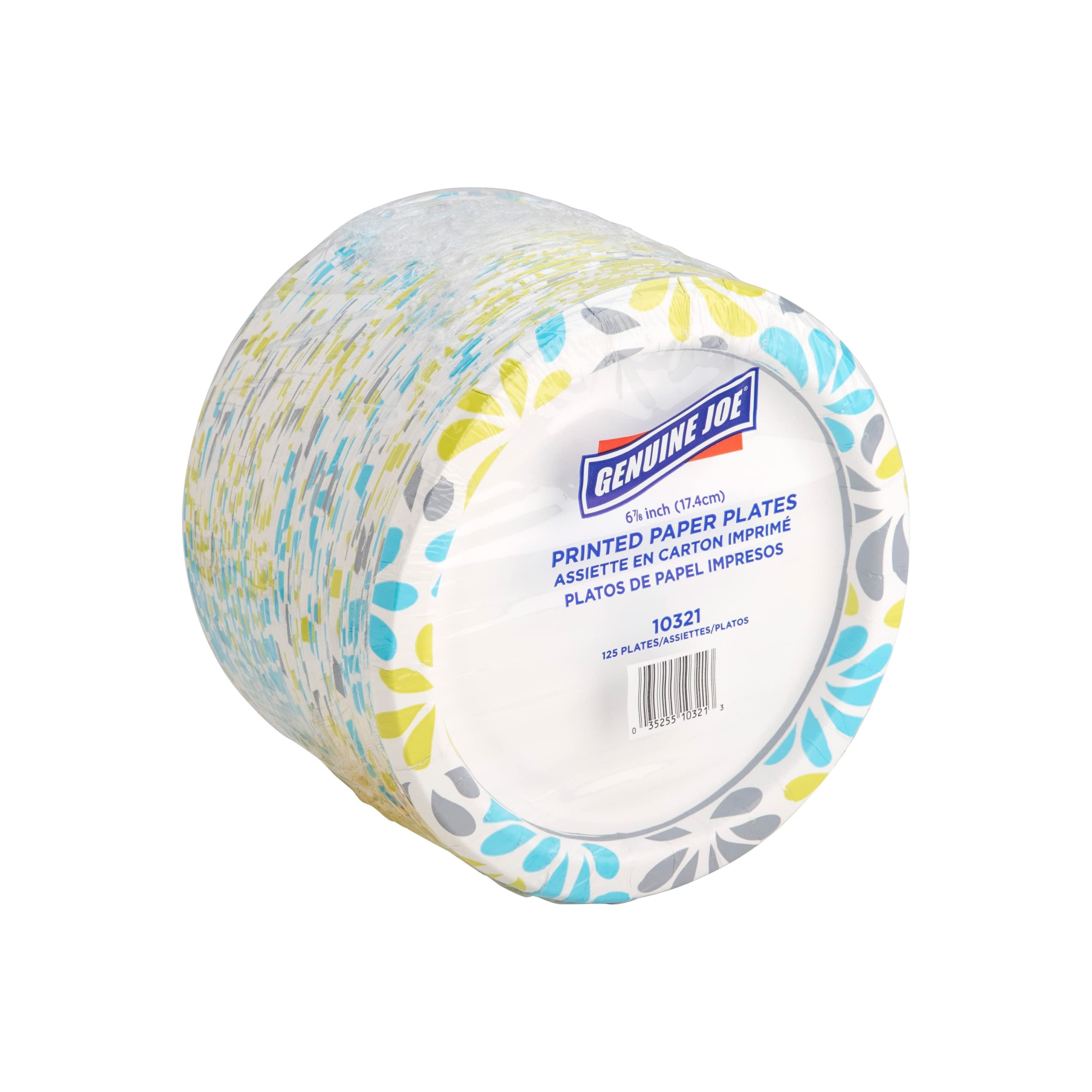 Genuine Joe Printed Disposable Paper Plates