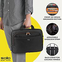 Solo New York Briefcase - Laptop Carrying Bag for Women & Men, Brief for Travel & Work