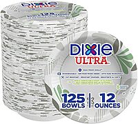 Dixie Ultra SXB12WSPK Bowls, Heavy Weight, 12oz., 125/PK, Pathways/White