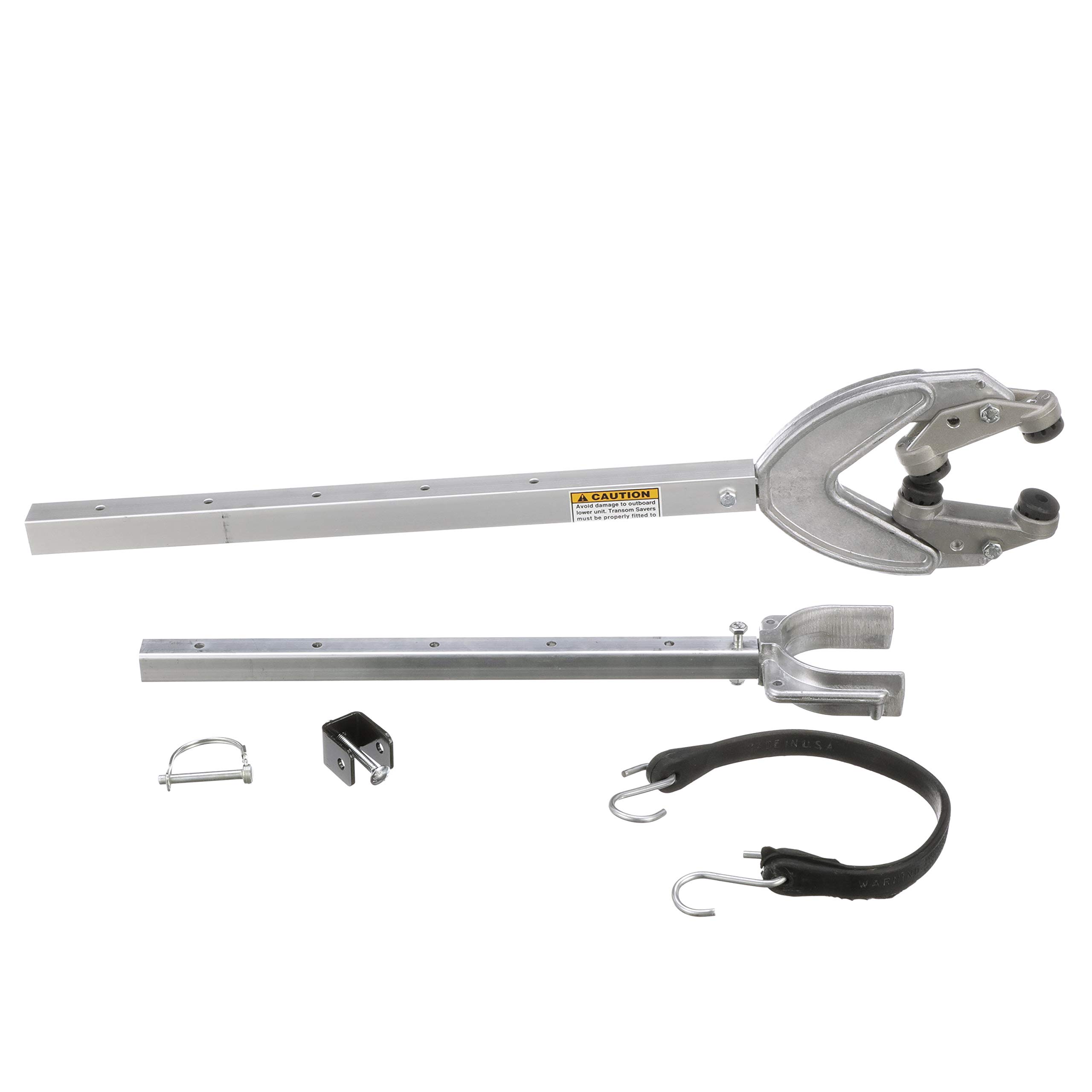 Attwood SP-4000-ADJ-RB Heavy Duty Transom Saver, Adjustable from 24 to 36 Inches, Heavy Duty Head, Roller and Trailer Mounts