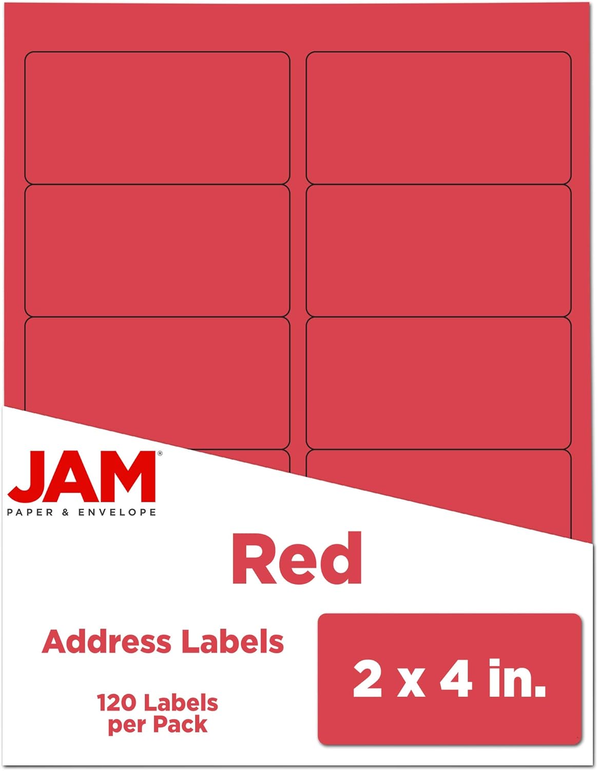 JAM PAPER Mailing Address Labels - Self-Adhesive Rectangular