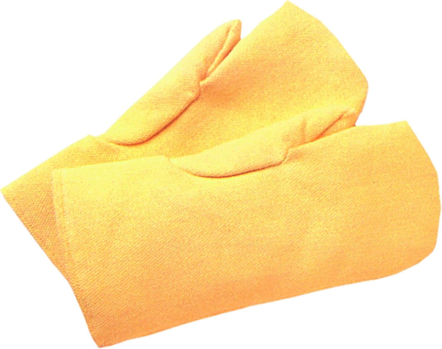 Anchor Brand High Heat Wool-Lined Mittens, Fiberglass, Yellow, Large