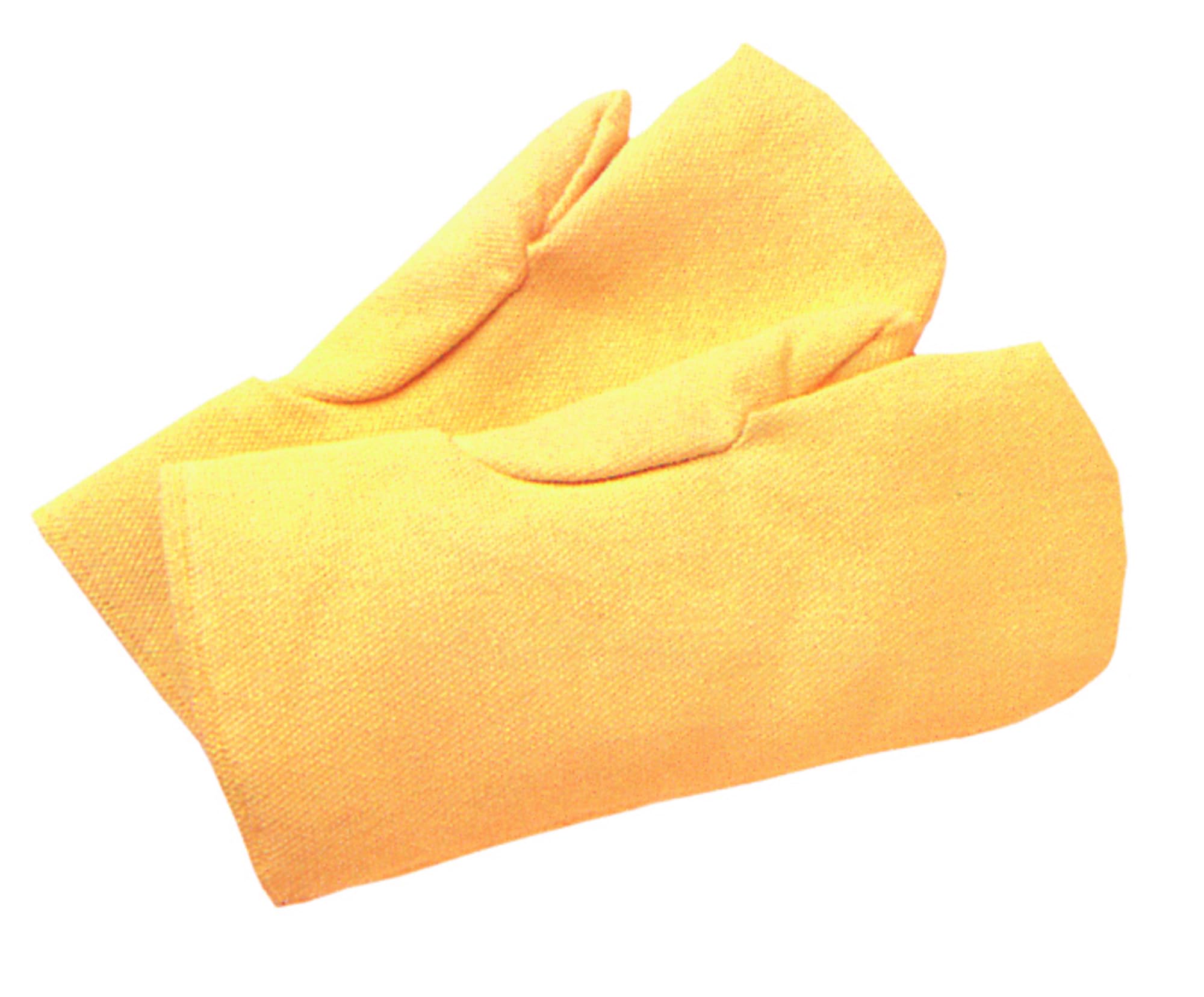 Anchor Brand High Heat Wool-Lined Mittens, Fiberglass, Yellow, Large