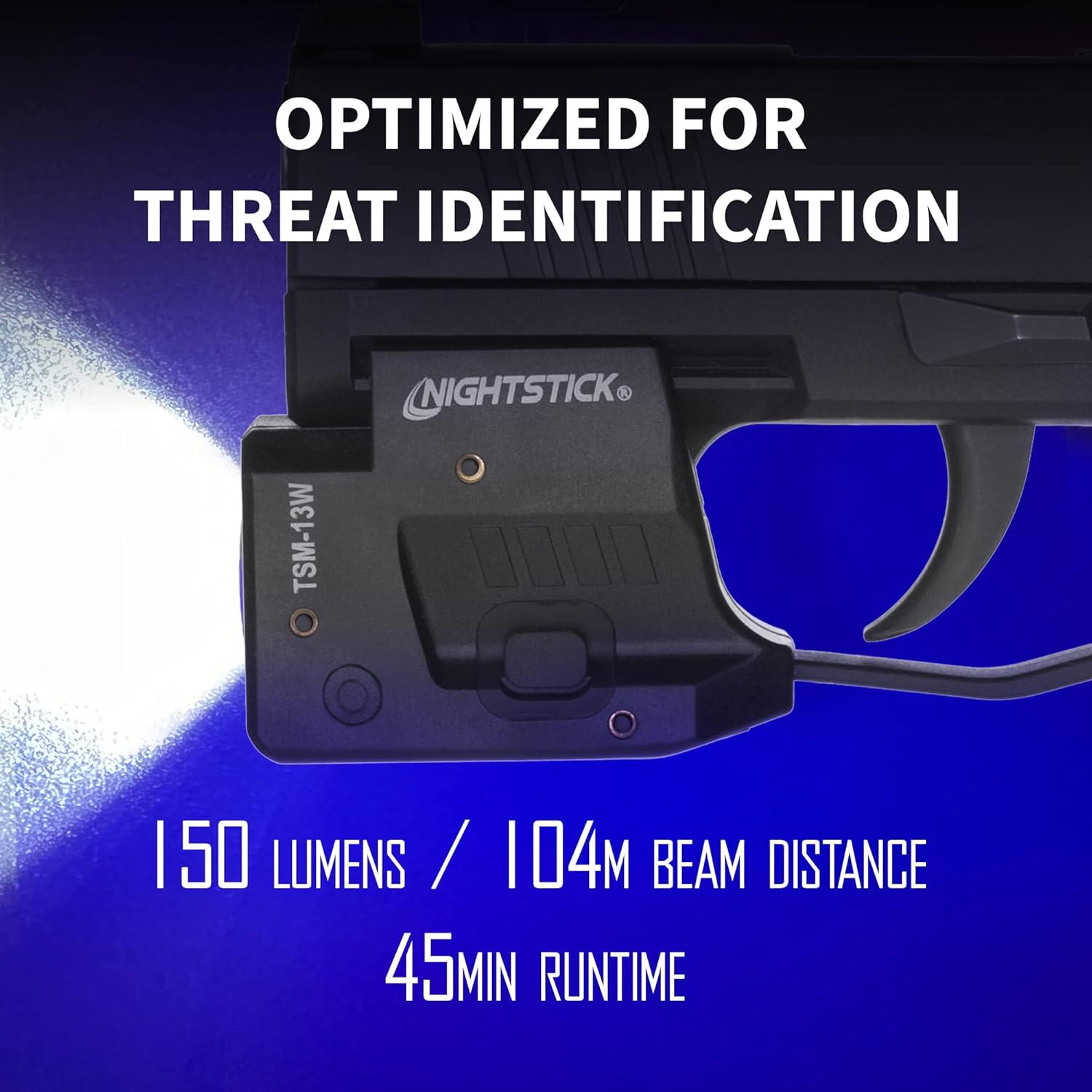 Nightstick TSM-13W 150-Lumen Rechargeable Tactical Mounted Light (White Light Only) for Sig Sauer P365/365XL/365SAS