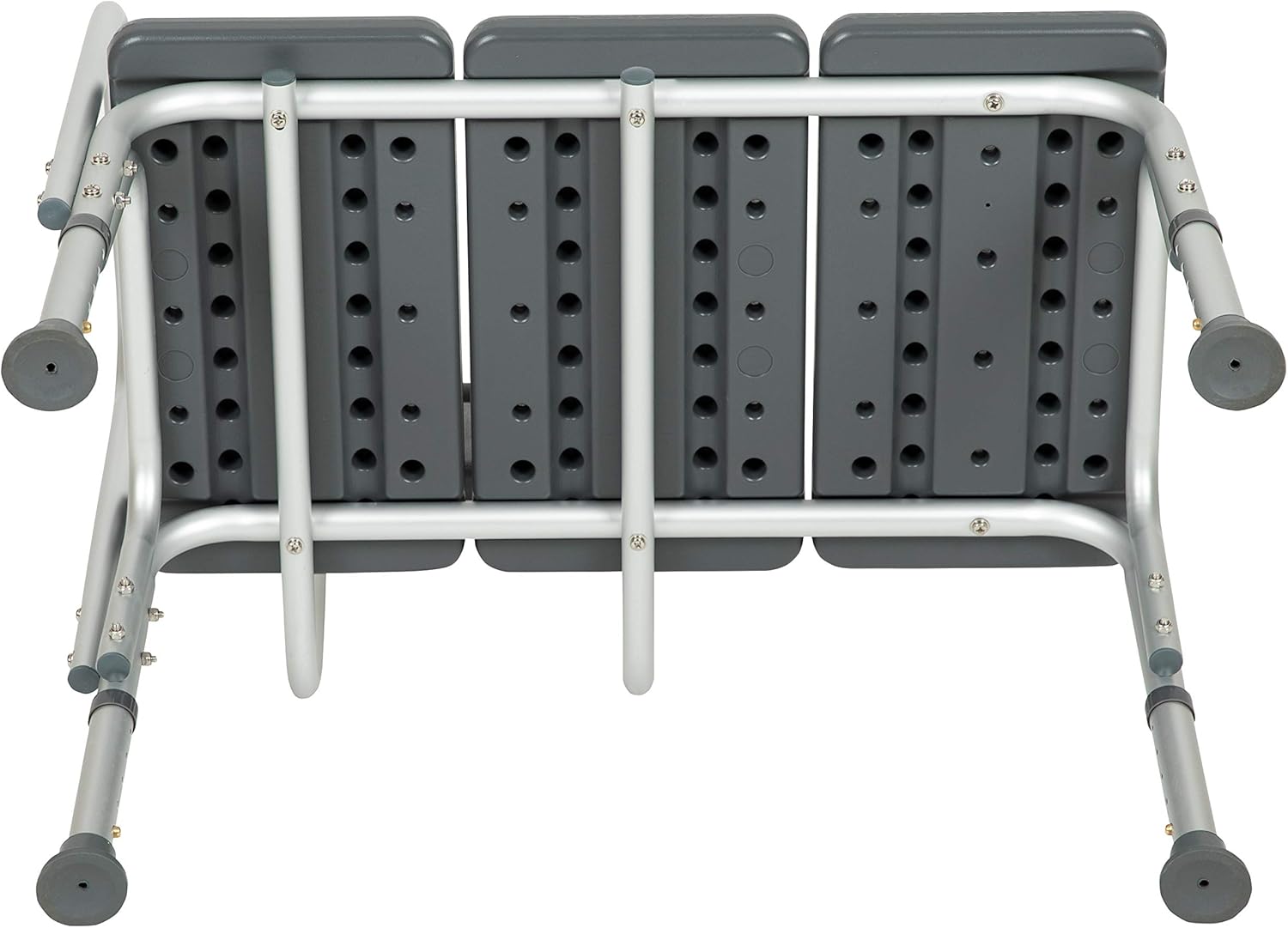 Flash Furniture HERCULES Series 300 Lb. Capacity Adjustable Bath & Shower Transfer Bench with Back and Side Arm