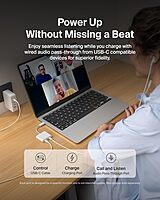 Belkin USB C Splitter - Dual Port Hub - 1 x USB-C 3.2 Gen2 Port & 1 x 100W PD Port