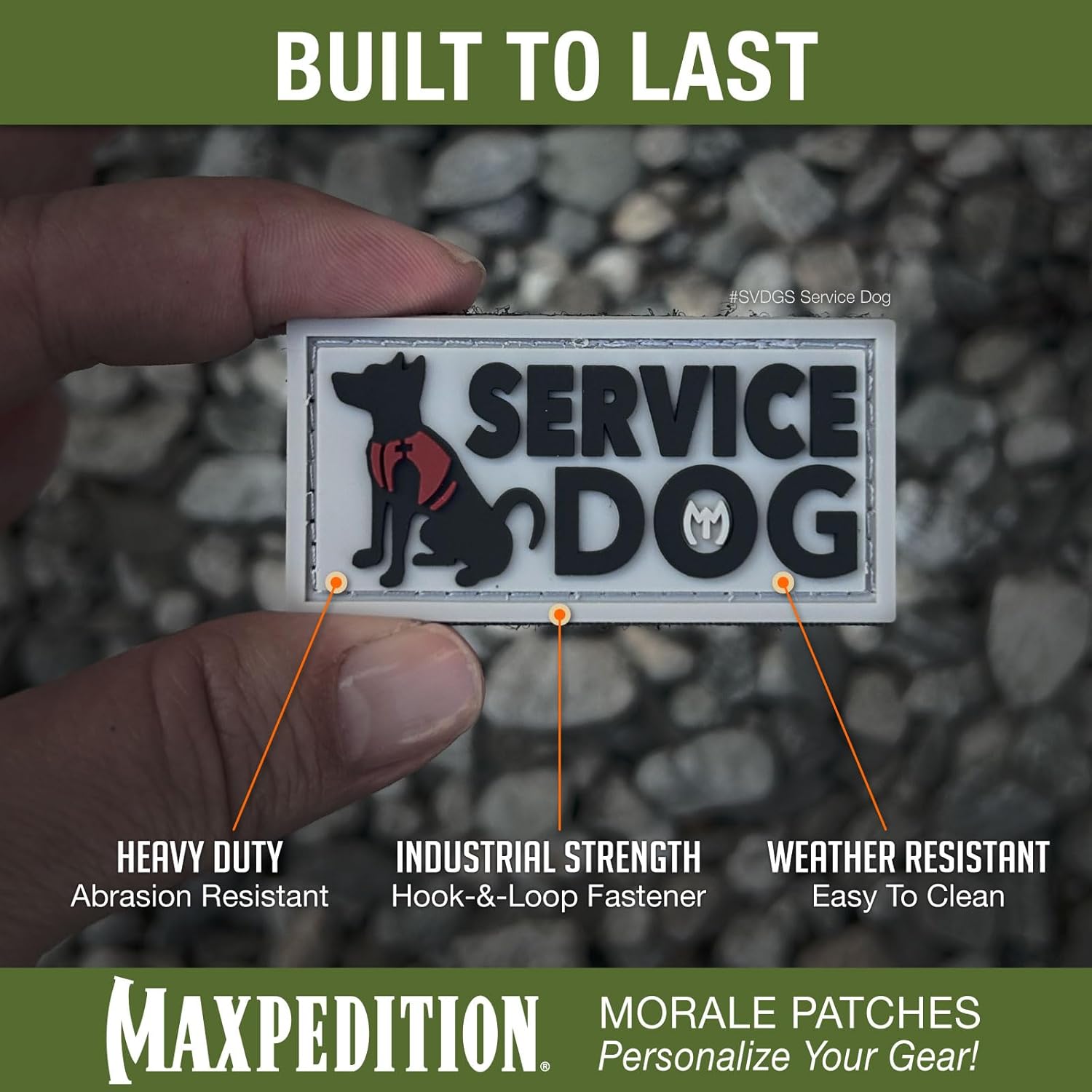 MAXPEDITION Service Dog 3D PVC Morale Patch