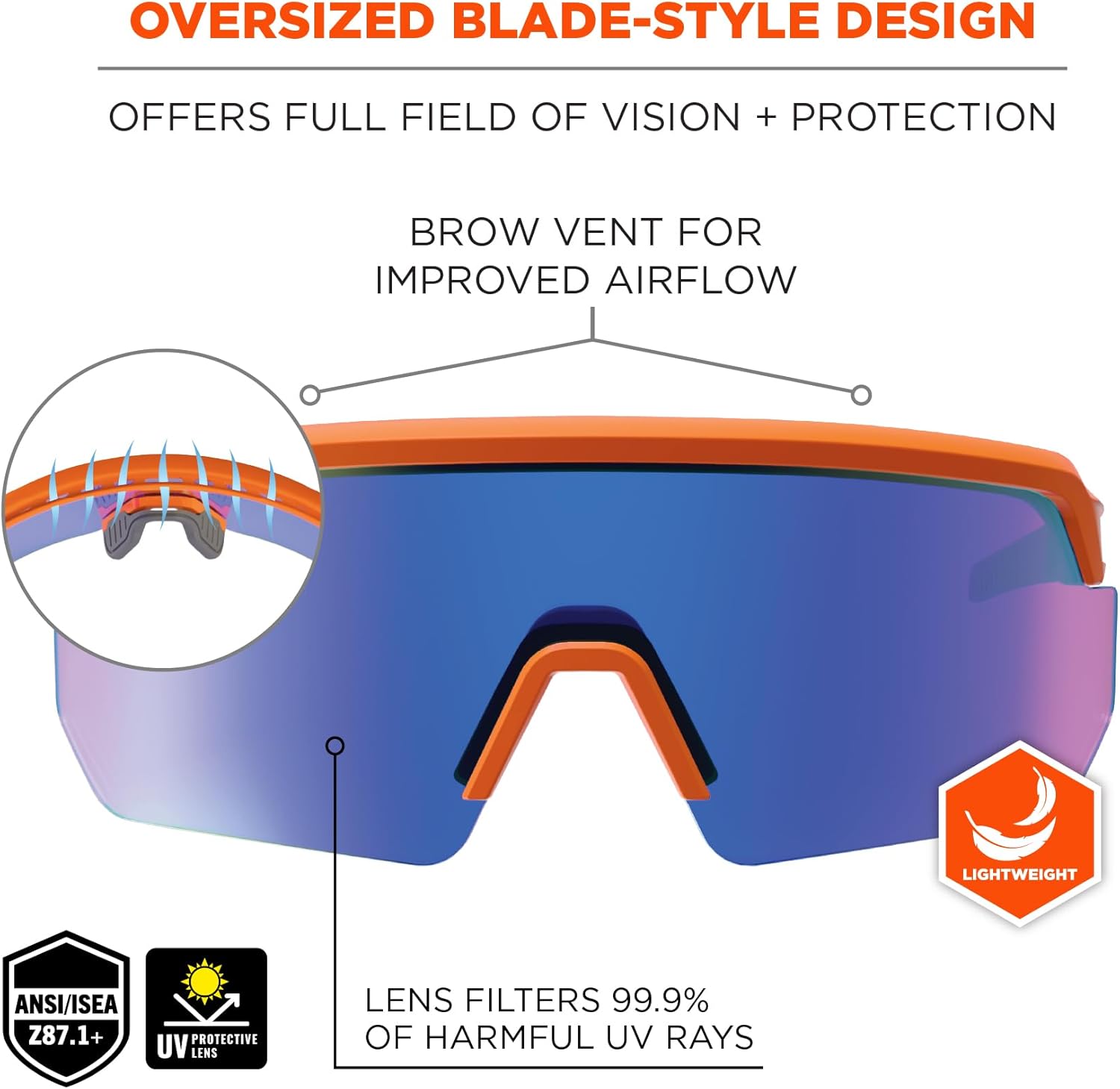 Ergodyne Skullerz AEGIR Polarized Fog-Off+ Safety Glasses
