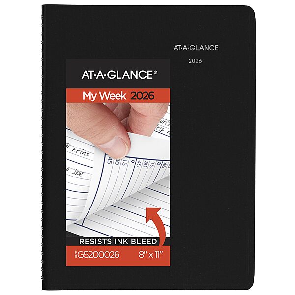 AT-A-GLANCE DayMinder Weekly Appointment Book Planner, 8" x 11", Large