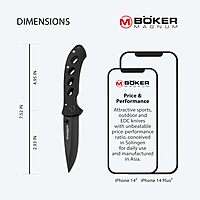 Boker Magnum 01MB428 Shadow Knife with 3 1/4 in. 440C Stainless Steel Blade