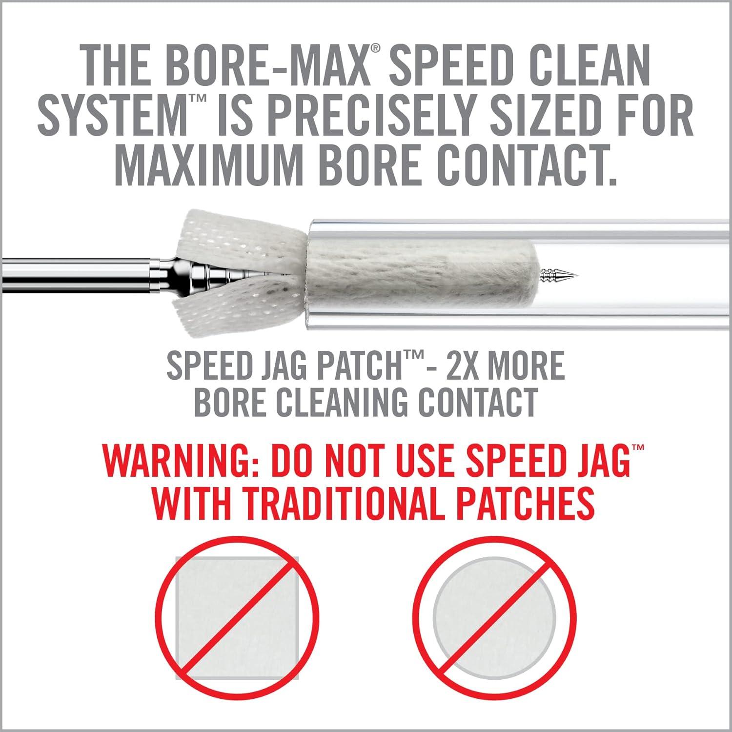 REAL AVID Bore-Max Speed Jag & Speed Patches Gun Cleaning Supplies