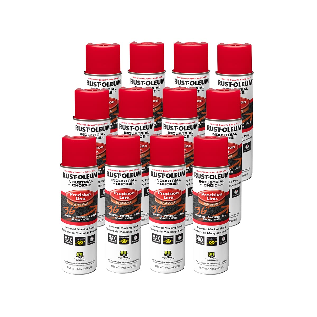 Rust-Oleum Industrial Choice M1600/M1800 Precision Line Inverted Marking Paint