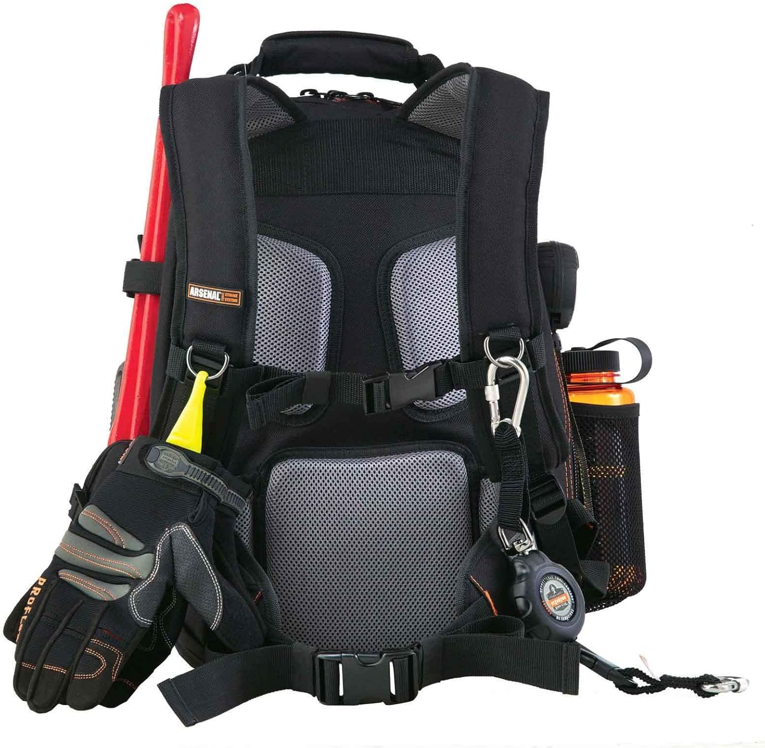 Ergodyne Arsenal 5843 Dual-Compartment Tool Backpack, Black