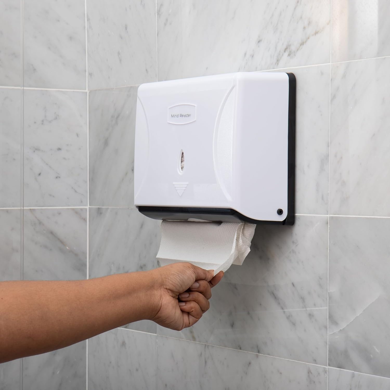 MIND READER Wall-Mounted Multi-Fold Paper Towel Dispenser