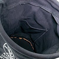 Klein Tools 5104FR Canvas Bucket, Flame-Resistant Tool Bucket Made of No. 4 Canvas, with Double-Reinforced Bottom