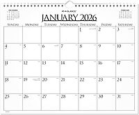 AT-A-GLANCE 2026 Wall Calendar, Monthly, 15" x 12", Medium, Business (997-1-26) 2026 New Edition