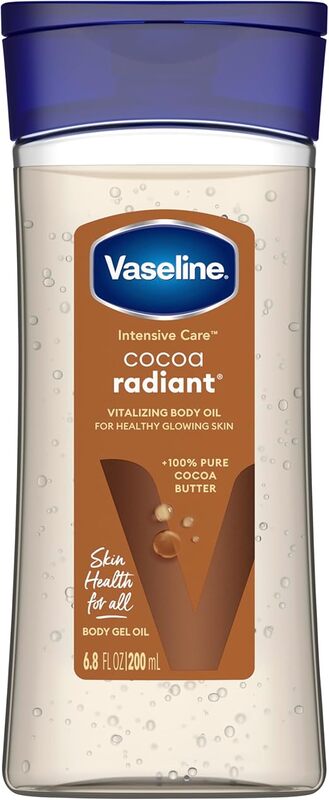 Vaseline Intensive Care Body Gel Oil, Cocoa Radiant, 6.8 oz