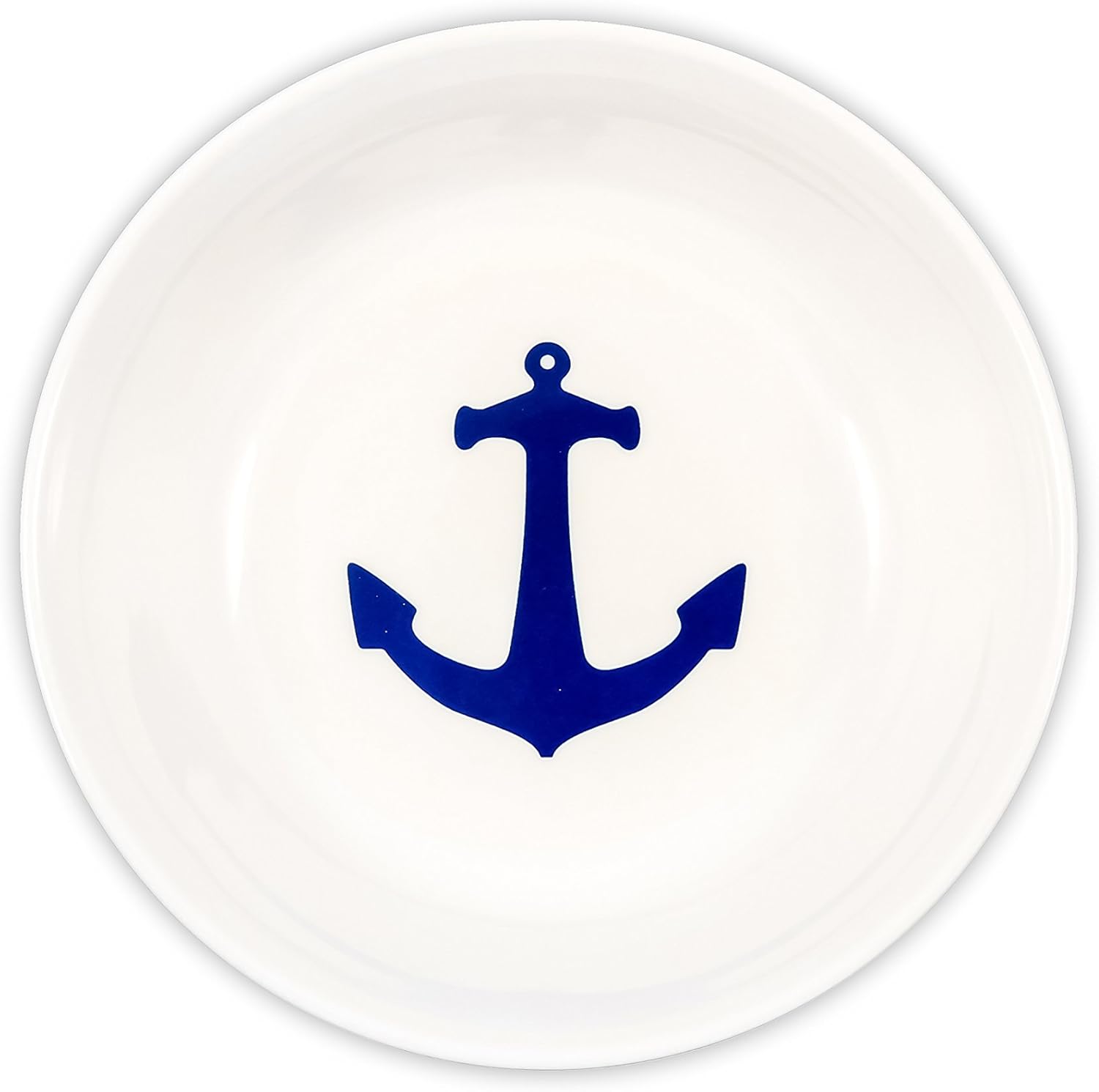 Camco Blue and White Nautical Design 12 Piece Dishware Set- Includes Marine Style Plates and Bowls | Perfect Boating