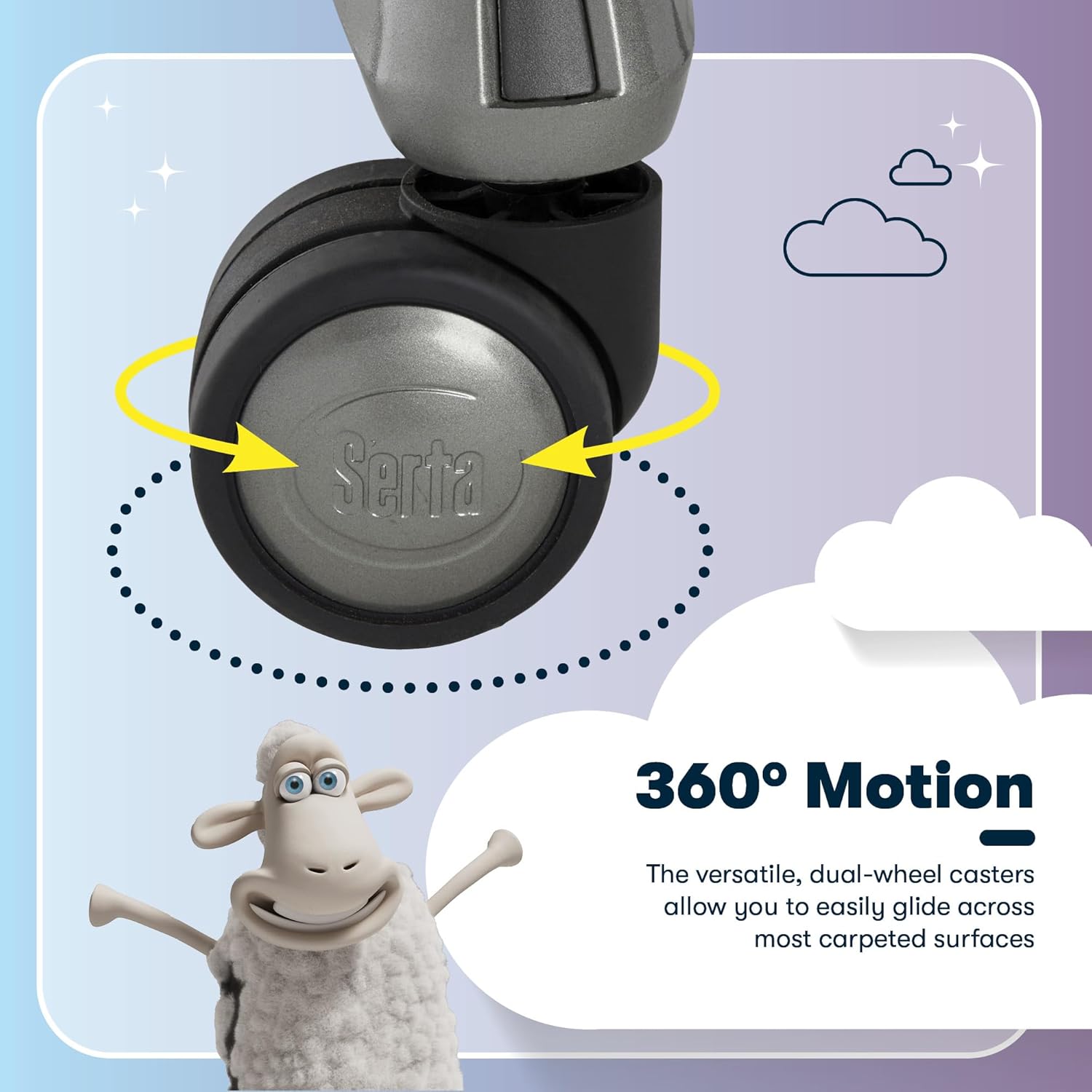 Serta Jackson Big and Tall Executive Home Office Chair with Smart Layers Technology, Wide Seat Cushion