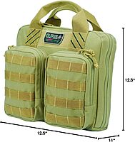 G.P.S. Tactical Double Pistol Case Range Bag