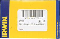 Hanson 63508 HD HSS Drill Bit - 1/8 in