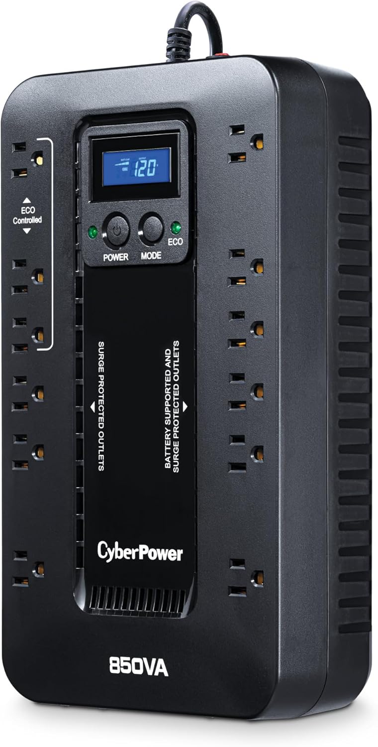 CYBERPOWER Ecologic UPS Battery Backup & Surge Protector