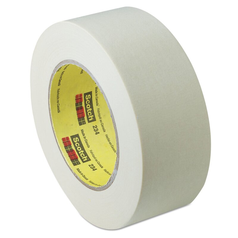 Scotch General Purpose Masking Tape 234, Natural, 36 mm x 55 m (Case of 144)
