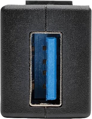 Tripp Lite USB 3.0 Keystone Panel Mount Coupler (F/F), All-in-One, Black (U325-000-KP-BK) USB 3.0 Coupler